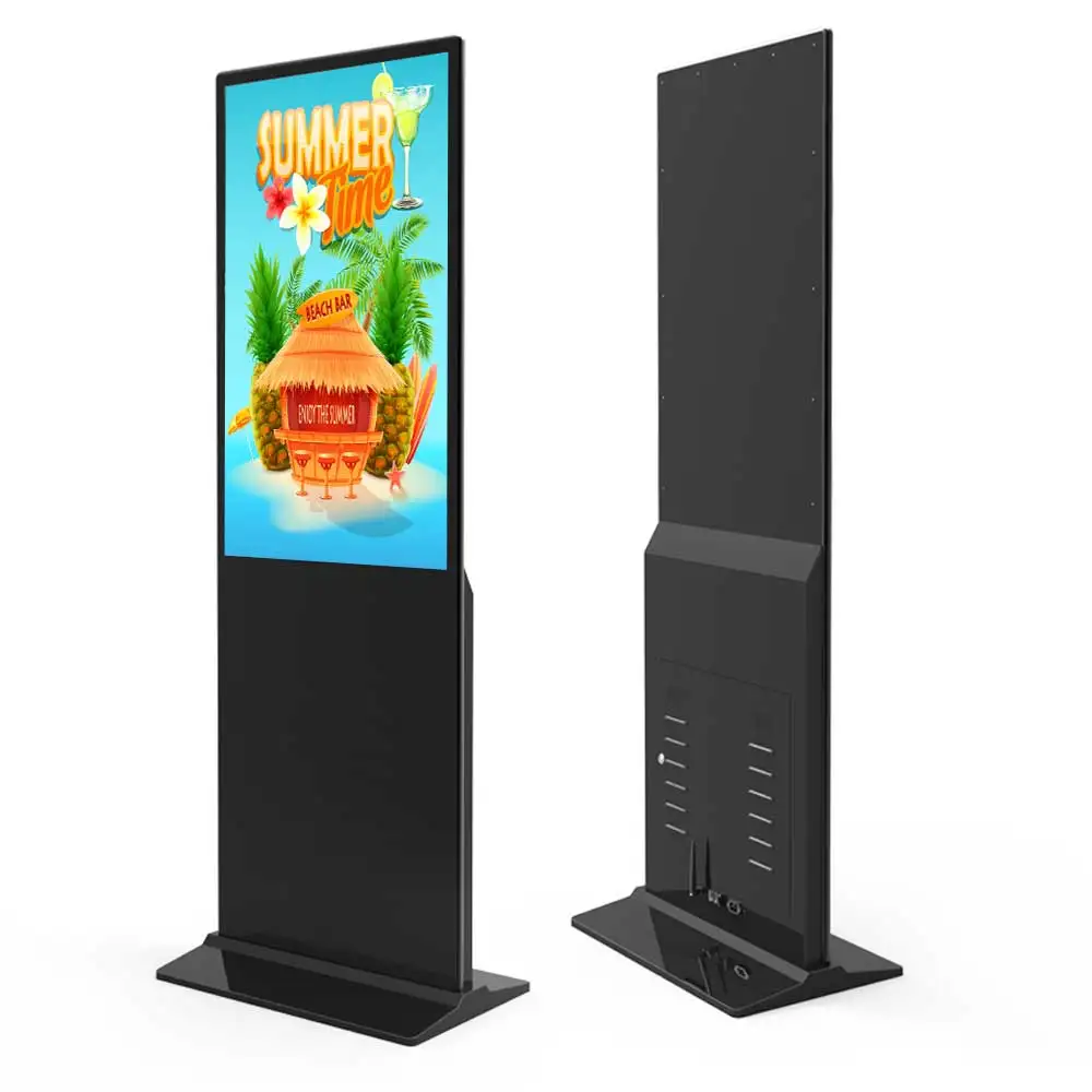 

55 inch indoor floor stand wifi touch screen kiosk sinage display digital signage lcd advertising player digital totem