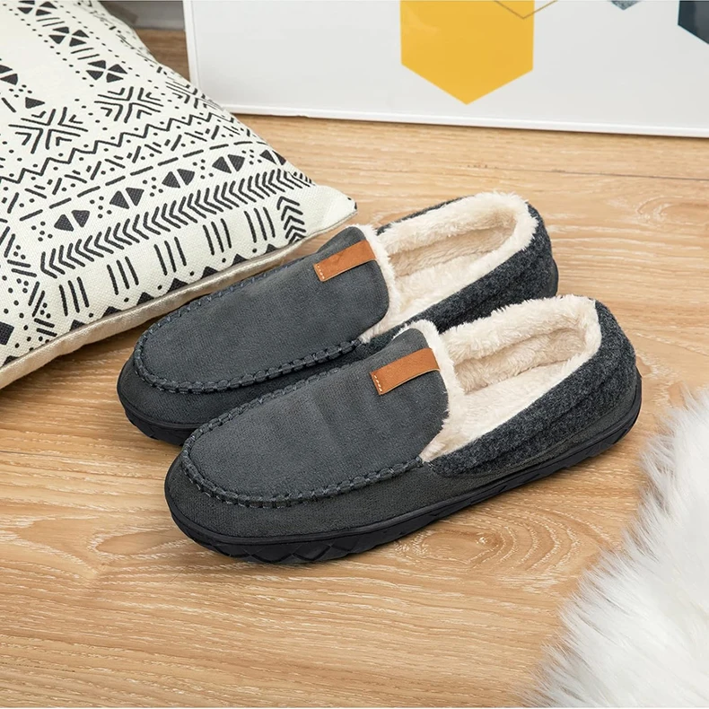 Men's Winter Plush Slippers Image 3