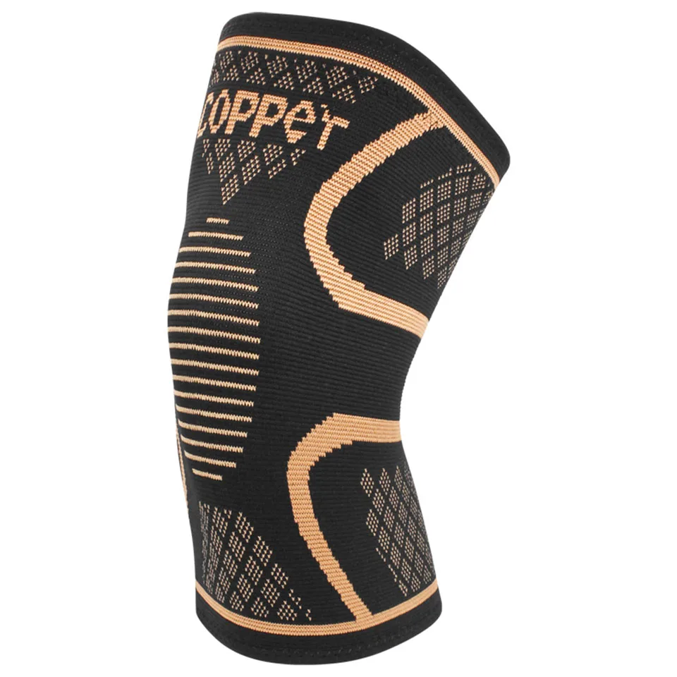 AOLIKES 1 Stück Kupfer-Kniebandage zur Linderung von Arthritis-Schmerzen - Kupfer-Kniehülse für Knieschmerzen, Kompressionsbandage für Sport – Detail 5