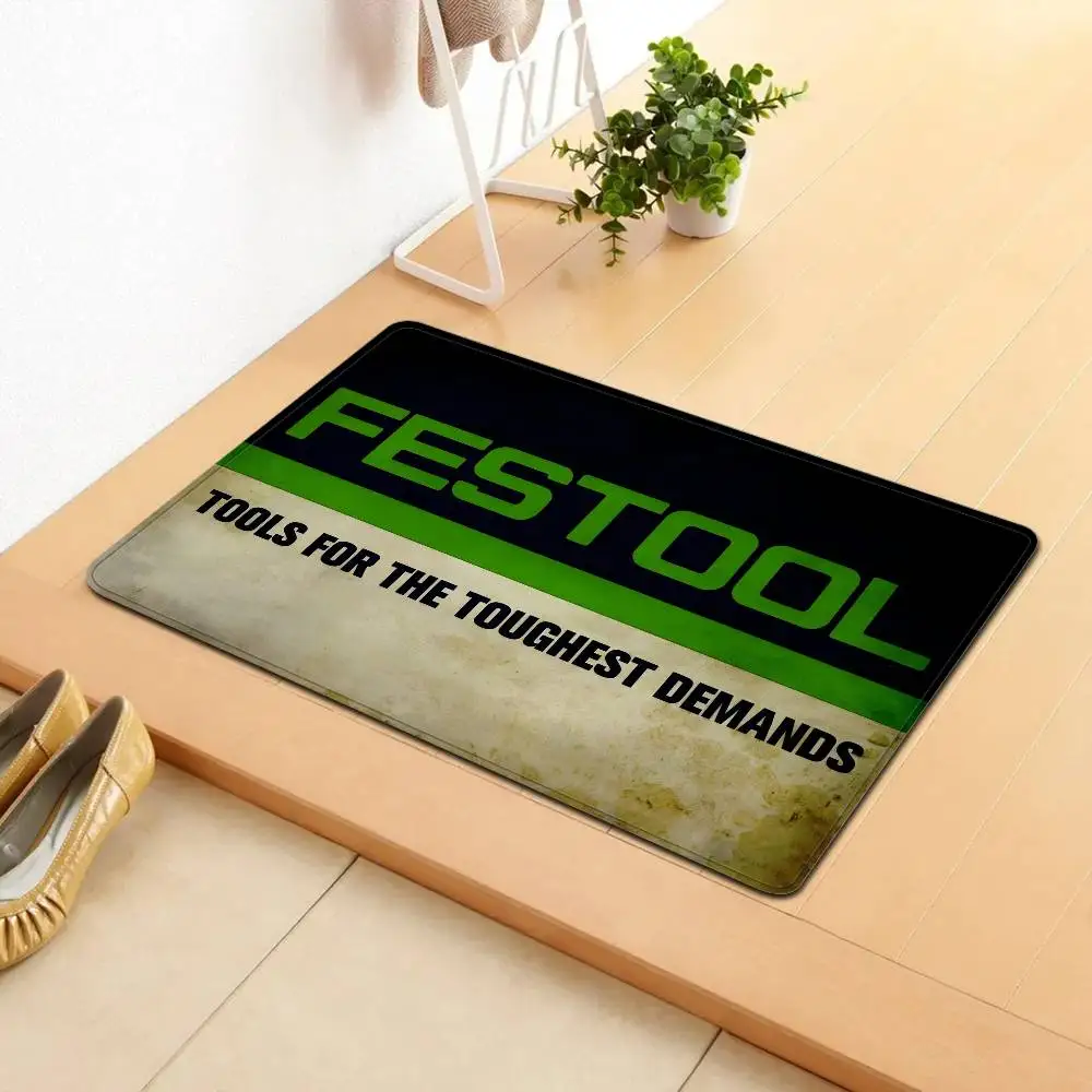 F-Festool Lange Teppiche im nordischen Stil für Zuhause, Fußmatte, Badezimmer-Toilettenmatten, Schlafzimmer-Nachttisch-Teppiche