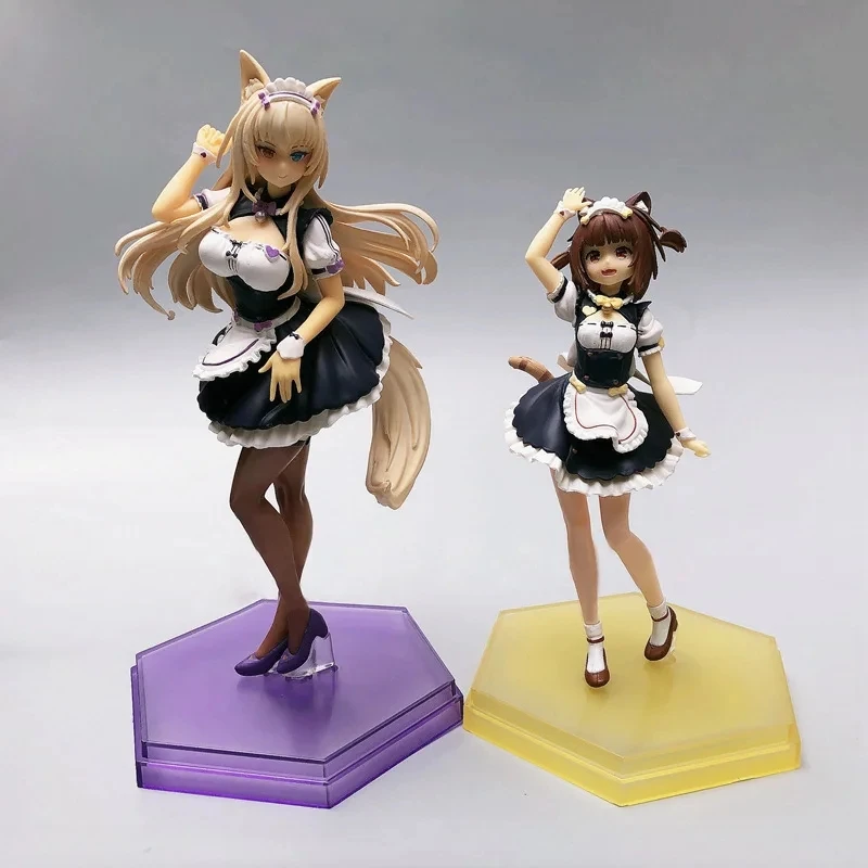 Nekopara Chocola Vanilla Azuki Coconut Maple Cinnamon Cat Girls PVC Action Figure Model Toys