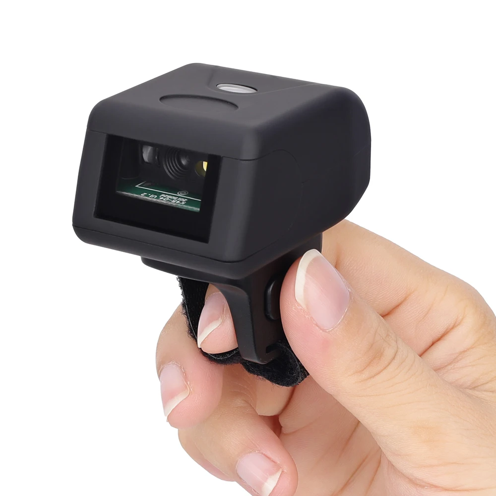 RZ3670 1D/2D Wireless 3-in-1 Ring Scanner Finger Mini Wearable Blue tooth+2.4G Smallest Barcode Scanner