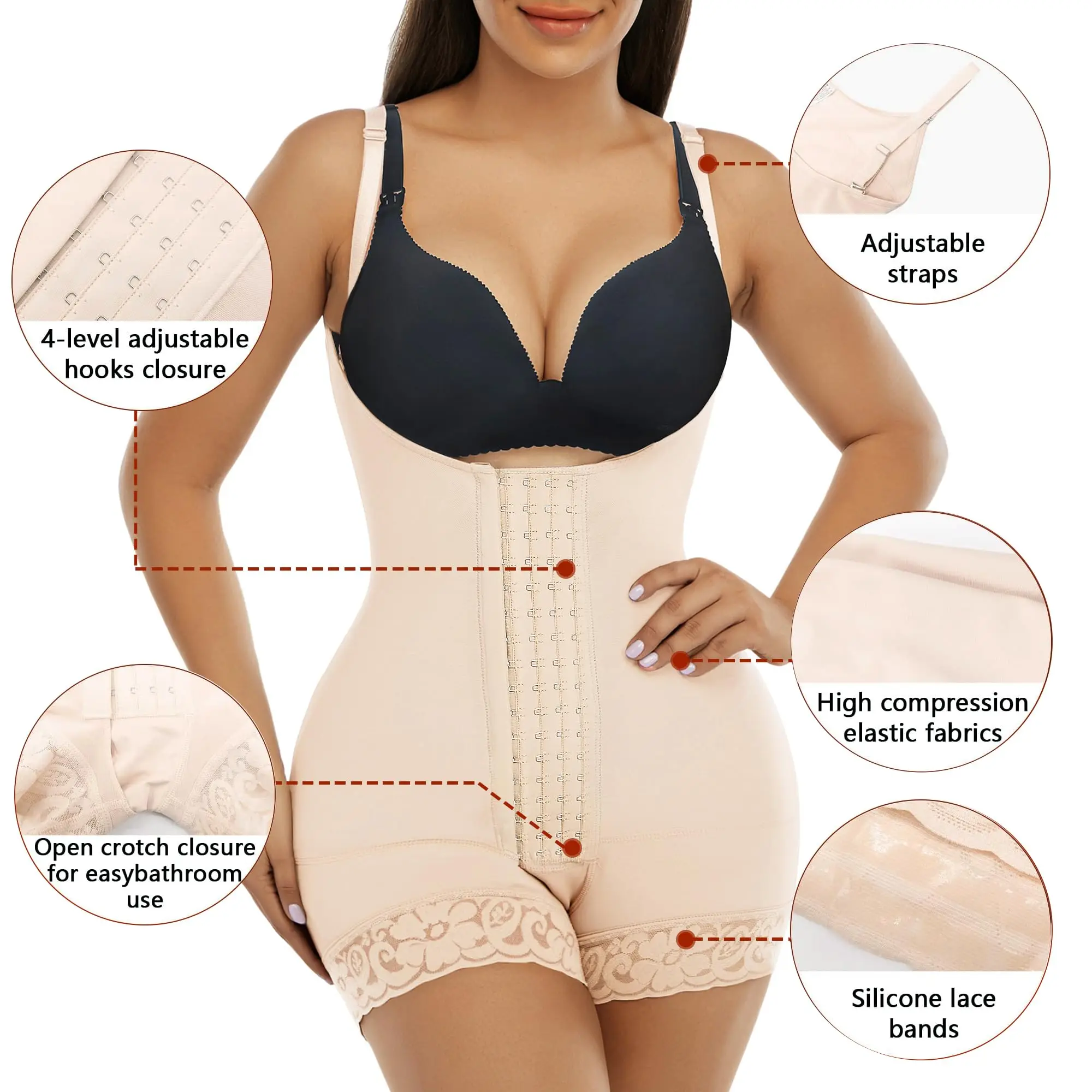 Fajas Reductoras Body Shaper Slimming Sheath Flat Belly Shapewear Tummy Control Bodysuit Postpartum Bodices Girdles Woman Corset