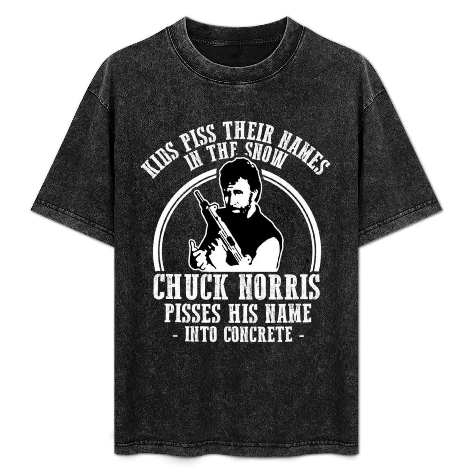

Chuck Norris Pisses His Name T-Shirt Fashion Print Casual Short Sleeve