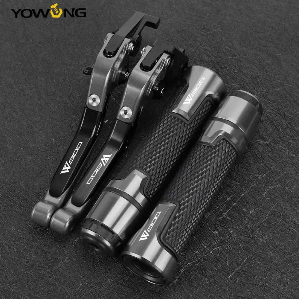 

FOR KAWASAKI W800 SE W800SE 2012-2016 Motorcycle Accessories CNC Aluminum Folding Brake Clutch Levers Handlebar Handle Grips End