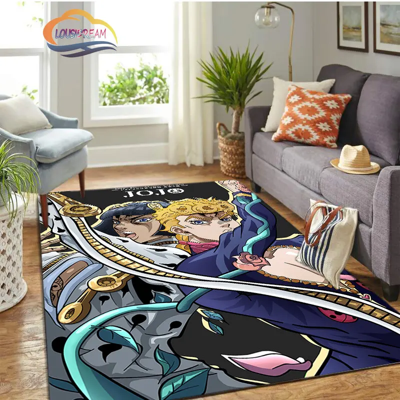 Anime Jojo 'S Bizarre Avonturen Stenen Oceaan Serie Tapijt En Vloerkleed Woonkamer Zacht Voor Volwassen Kinderen Mat ,Sofa Mat.