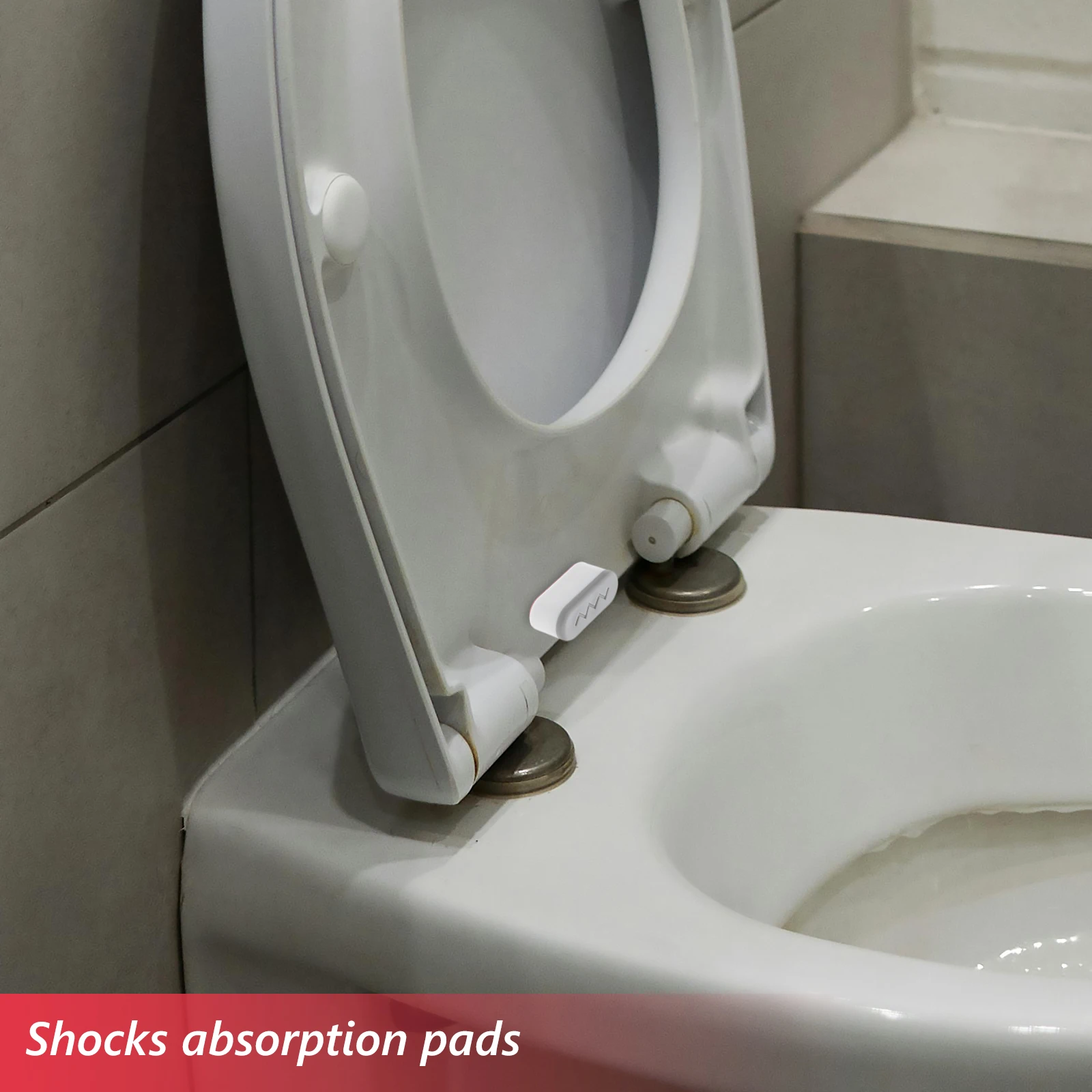 

8Pcs Toilet Seat Buffer Pads Rubber Cushion Soft Close Noise Reduction Toilet Lid Bumpers Universal Seat Stabilizers Replacement