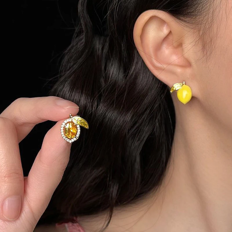 GANPUP Niedliche Funkelnde AAA Kubikzirkonia Herz-Ohrstecker für Damen, Modischer Neuer Ohrpiercing-Schmuck, Geschenk für Party und Alltag. – Detail 4