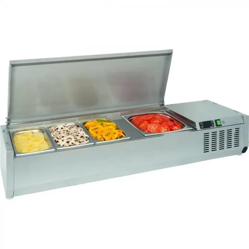for Stainless Steel Sandwich Work Preparation Table Salad Display Chiller