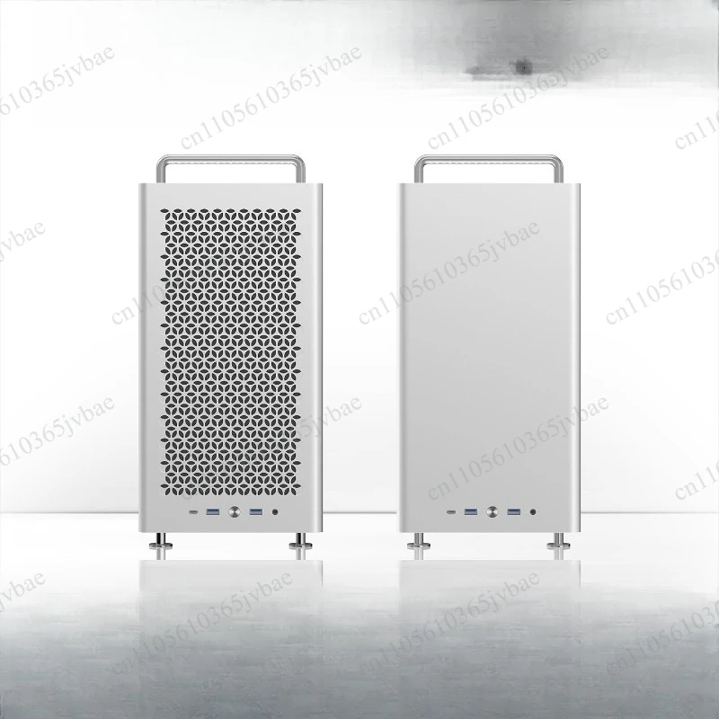 Portable All-Aluminum ATX Case Desktop Compatible with 360 Water Cooling