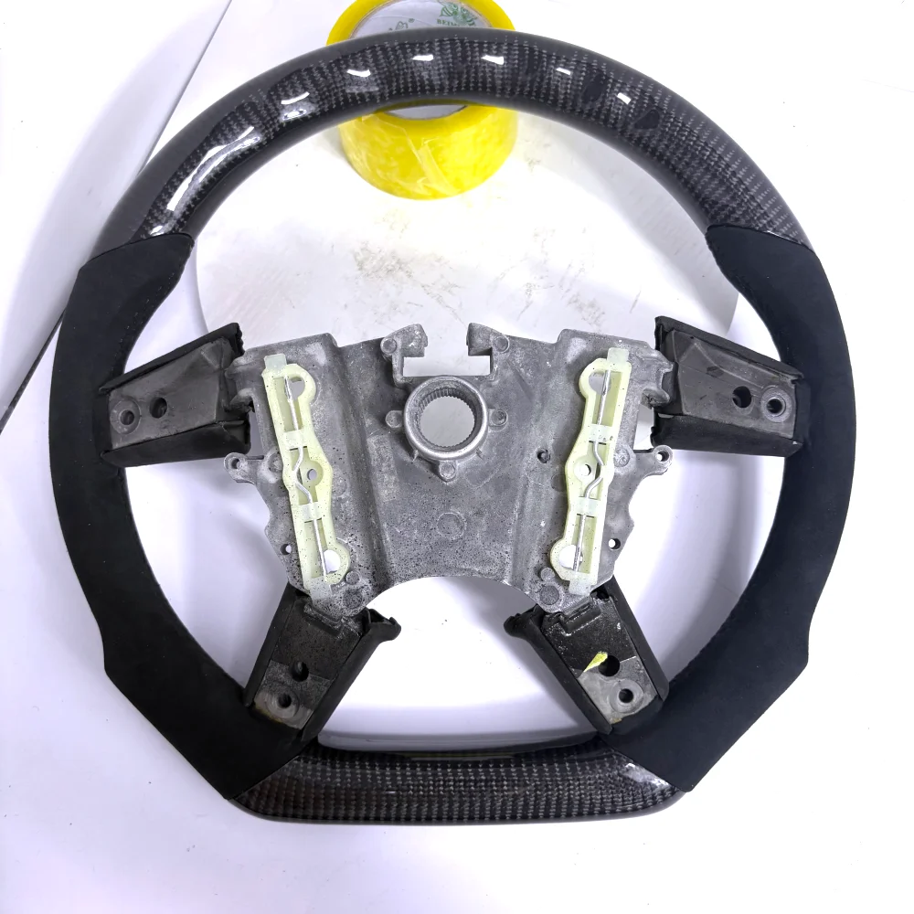 عجلة قيادة مخصصة من ألياف الكربون الأسود لهولدن VY VZ/GTO بونتياك 2004-2006 #6