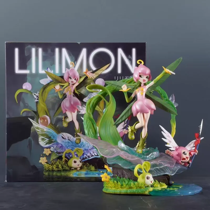 

In Stock Pvc 17cm Digimon Adventure Anime Figure Lilimon Figures Cute Collection Model Desktop Decoration Birthday Surprise Gift