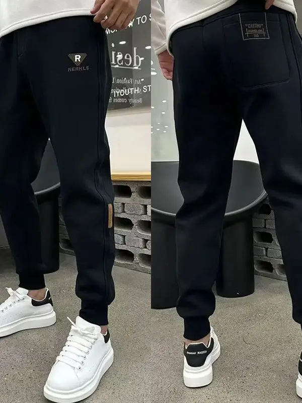 

Bla Slim Fit Casual Pants Men's Spring Autumn New Faion Sports Trousers 3D Tailoring Trendy Pants Leisure Faion