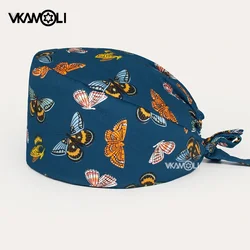 2024 new scrubs caps Pet Grooming Agency Work Scrubs Beauty Lab nursing scrubs cap gorro enfermera womens and men