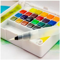 Students Paint Brush Water Color Brush Pencil Soft Watercolor Brush Pen for Beginner Painting Drawing Art Supplies