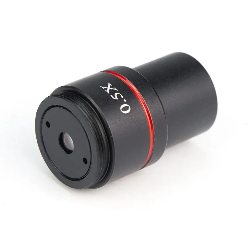 

0.5X Lens Microscope Camera Adapter 23.2mm C-mount Electronic Eyepiece Auxiliary Reduction Lens for Connecting Camera