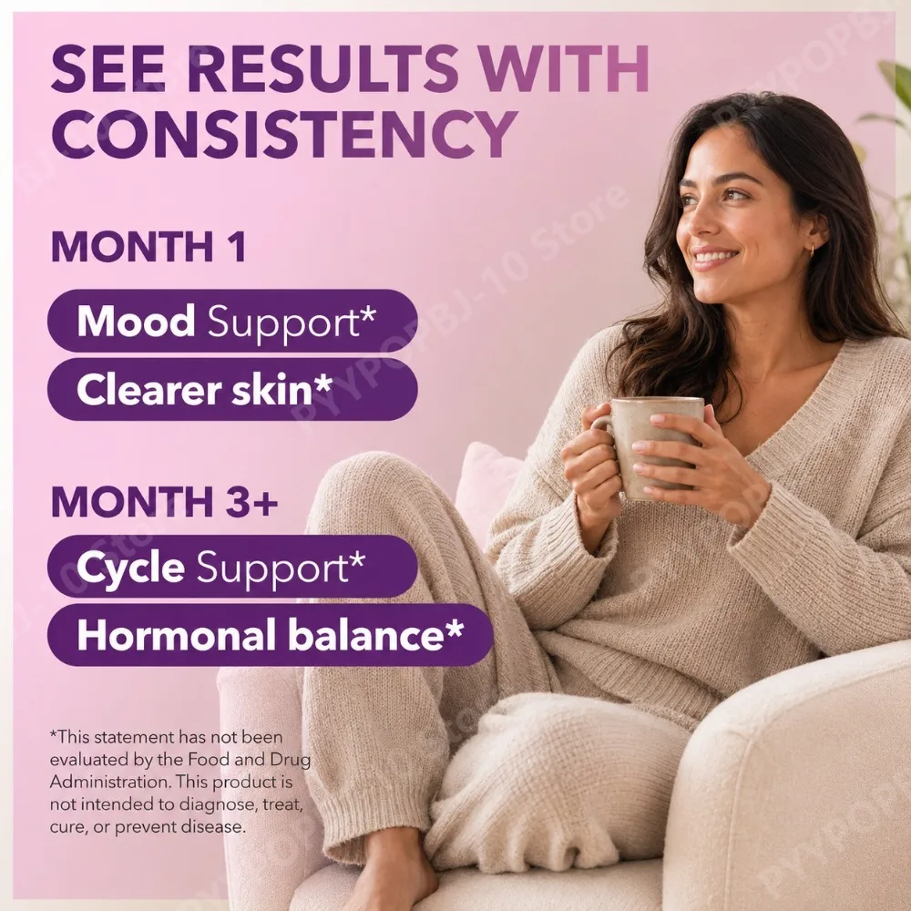 Myo & D-Chiro Inositol for Women 40:1 Ratio with Ashwagandha & Vitamin D3 Hormone Balance & Ovarian Health Support 120 Capsules view 3