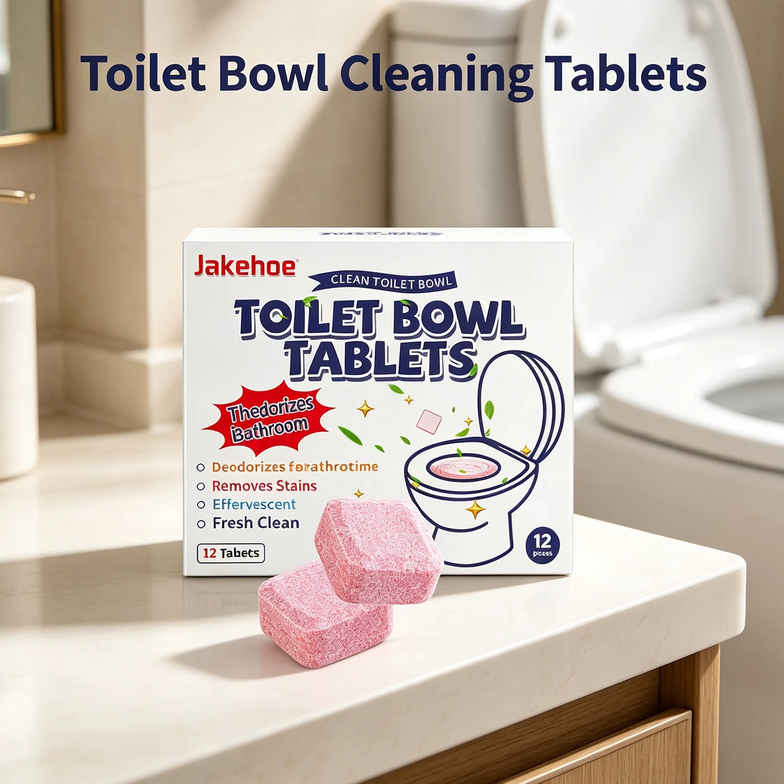 Toilet Bowl Cleaning Tablets Dissolving Limescale Removing Urine Stains Yellow Dirt Long‑lasting Deodorizing Toilet Tank Cleaner