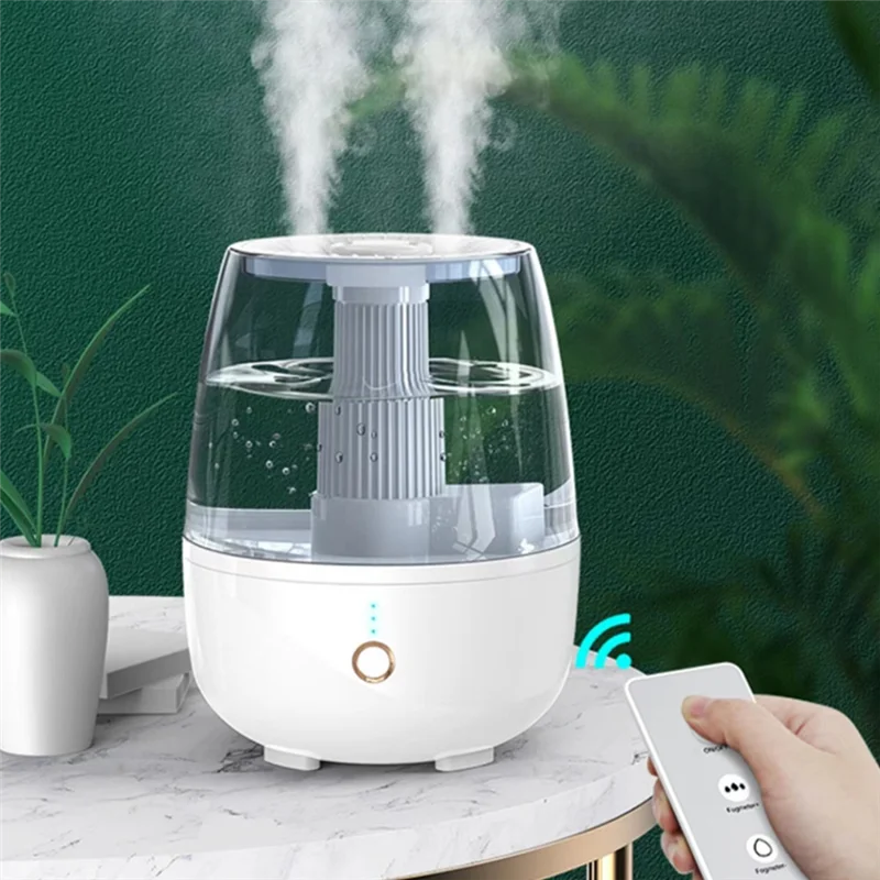 

6.8L Double Spray Large-Capacity Humidifier 280ML Home Mini Desktop Air Humidifier for Bedroom Home Office EU Plug