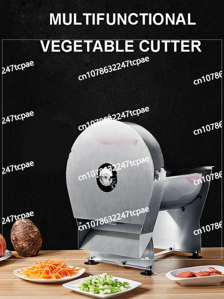 Commercial Vegetable Cutter Automatic Electric Tomato Fruit Grater Slicer Potato Shredder Food Chopper 220V