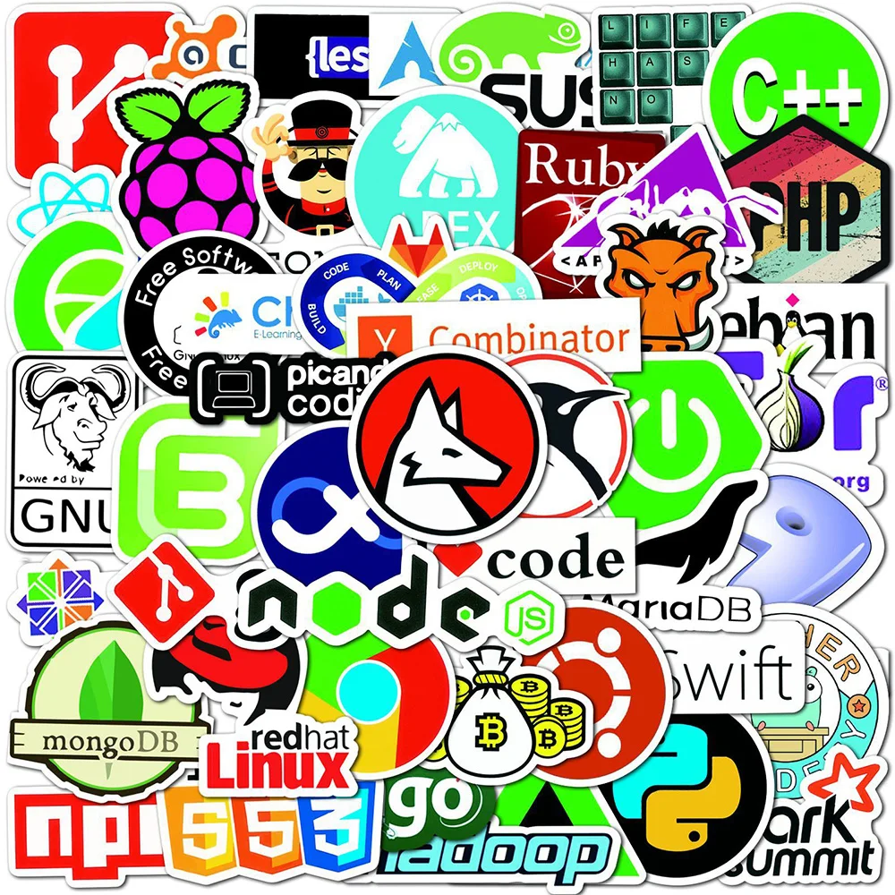 

10/30/50pcs Funny Geek Java Programming Stickers Classic Toy DIY Laptop Skateboard Motorcycle Luggage Joke Waterproof Sticker