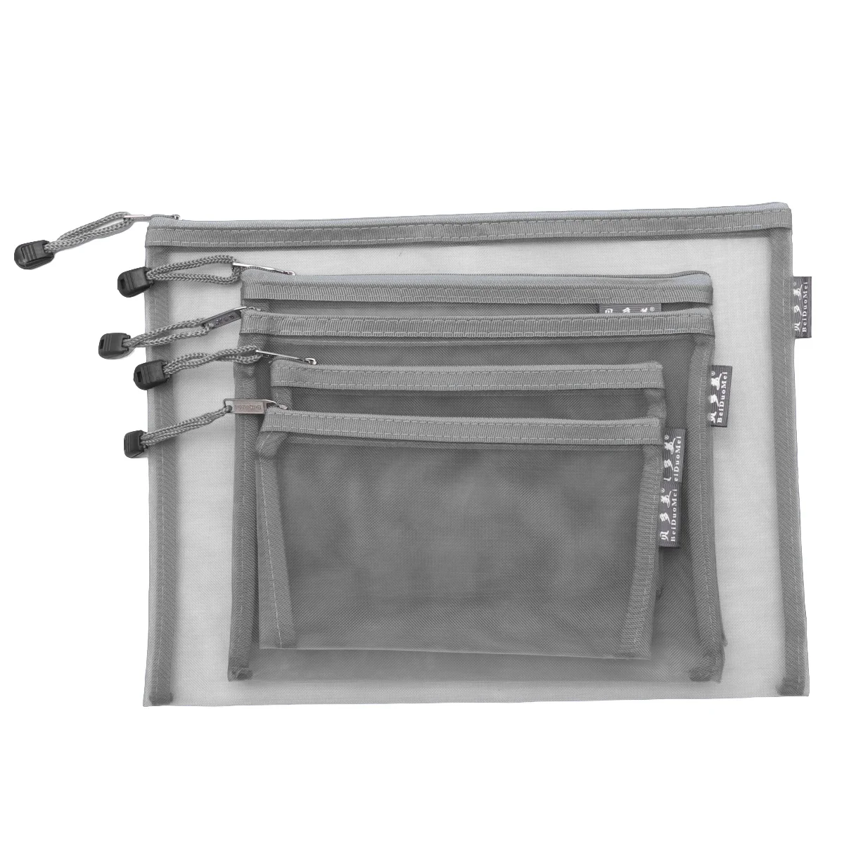 

5pcs A4 A5 A6 Mesh Document Bag Storage File Folders Zipper Office School Supplies Organizer Document Case Insert