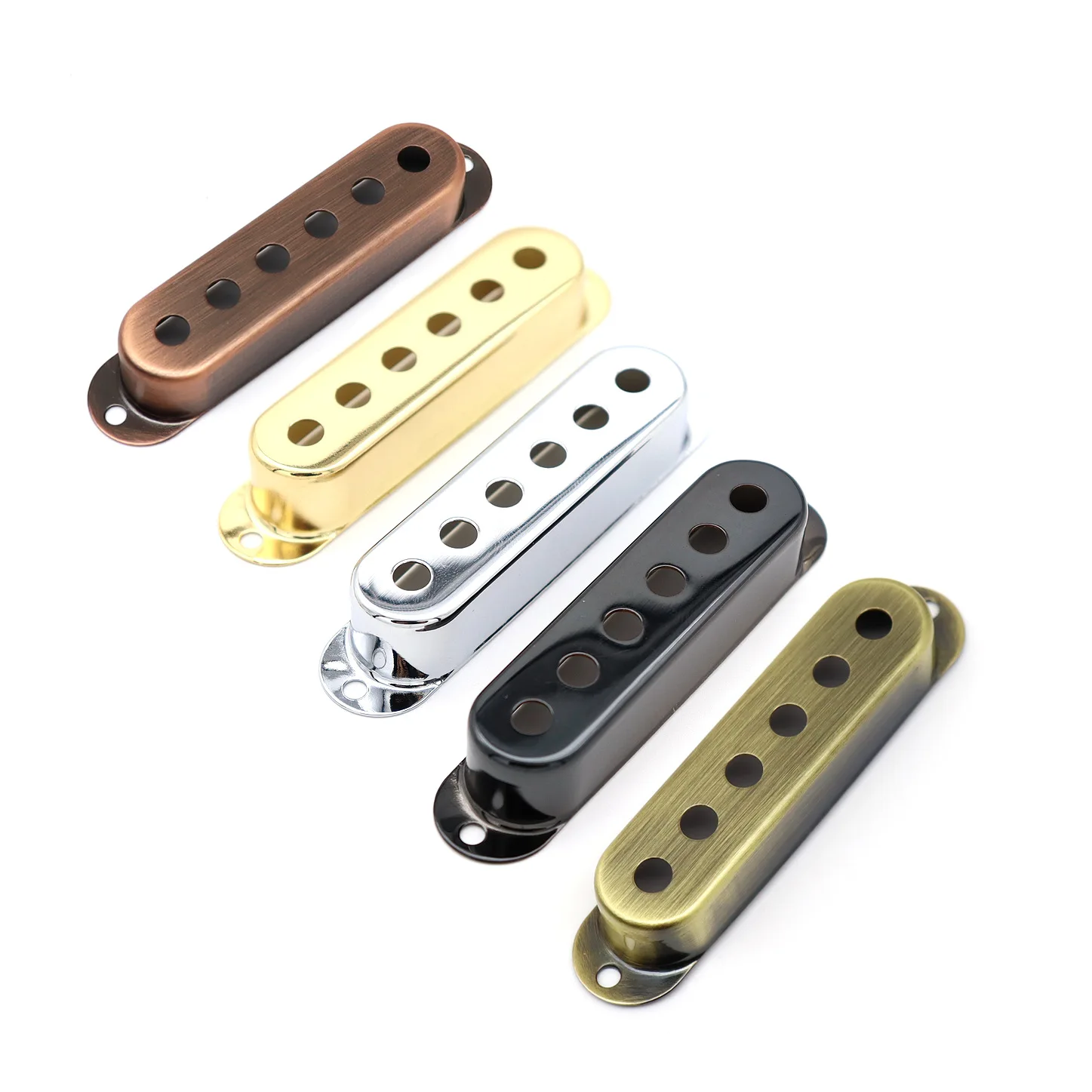 3Pcs Brass Single Coil Pickup Covers Metal Pickup Cap Shell for ST SQ Electric Guitar Durable Replacement Pickup Cover