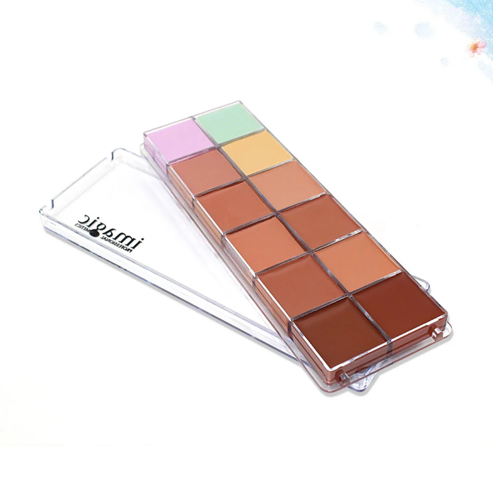 

12 Colors Professional Concealer Cosmetics Cream Highlighting Makeup Contouring Foundation Camouflage Color Correcting Concealer