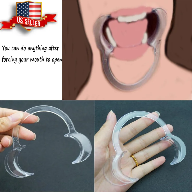 Dental Mouth Opener C Shape Open Mouth Gag Slave Restraints BDSM Bondage Spreader Lip Oral Clean Sex Toys Erotic Accessories