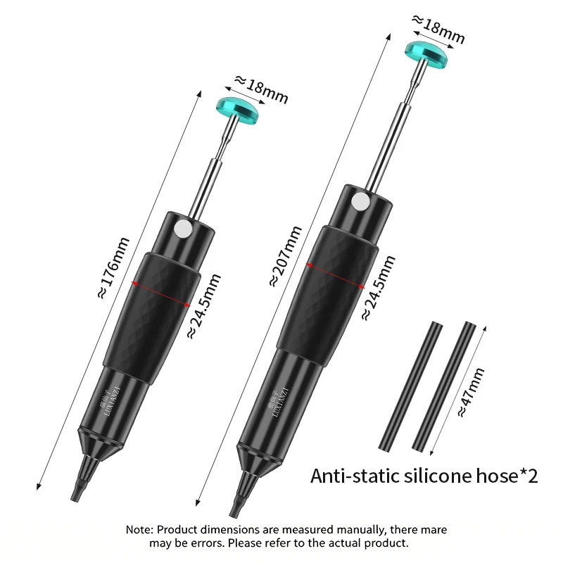 LUXIANZI Powerful Aluminum Desoldering Pump Removal Vacuum Iron Welding Repair Tool Automatic Rebound Suction Tin Gun