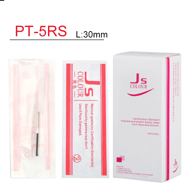 50pcs Microblading 25/30mm Round Permanent Makeup Eyebrow 3RL 5RS Manual Tattoo Fog Needles For Lamina Blade Agulhas Te Bori - view 2