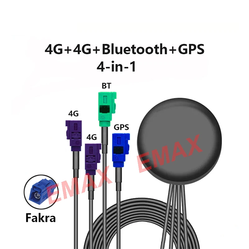 

4G GPS WIFI BT Antenna 4-in-1 4G GPS WIFI Bluetooth Combined Antenna Outdoor Paste 1.5M SMA FAKRA 4G Full-Band GPS antenna