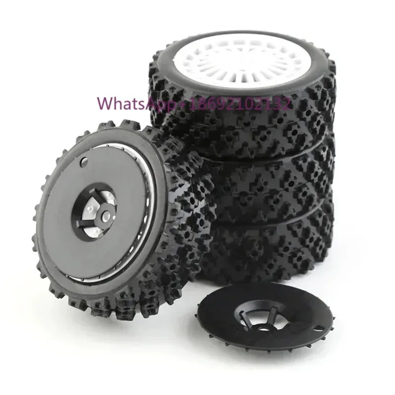 2 Pcs 72mm Rubber Tire Wheel Tyre for Tamiya XV01 TA06 TT01 TT01E TT02 TT02B PTG-2 1/10 RC Racing Car Upgrades Parts Accessories
