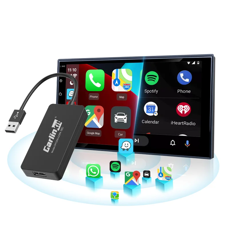 Wireless CarPlay Adapter Connect Faster On OEM Car Come With Wired CarPlay For Original Multimedia Player Via USB