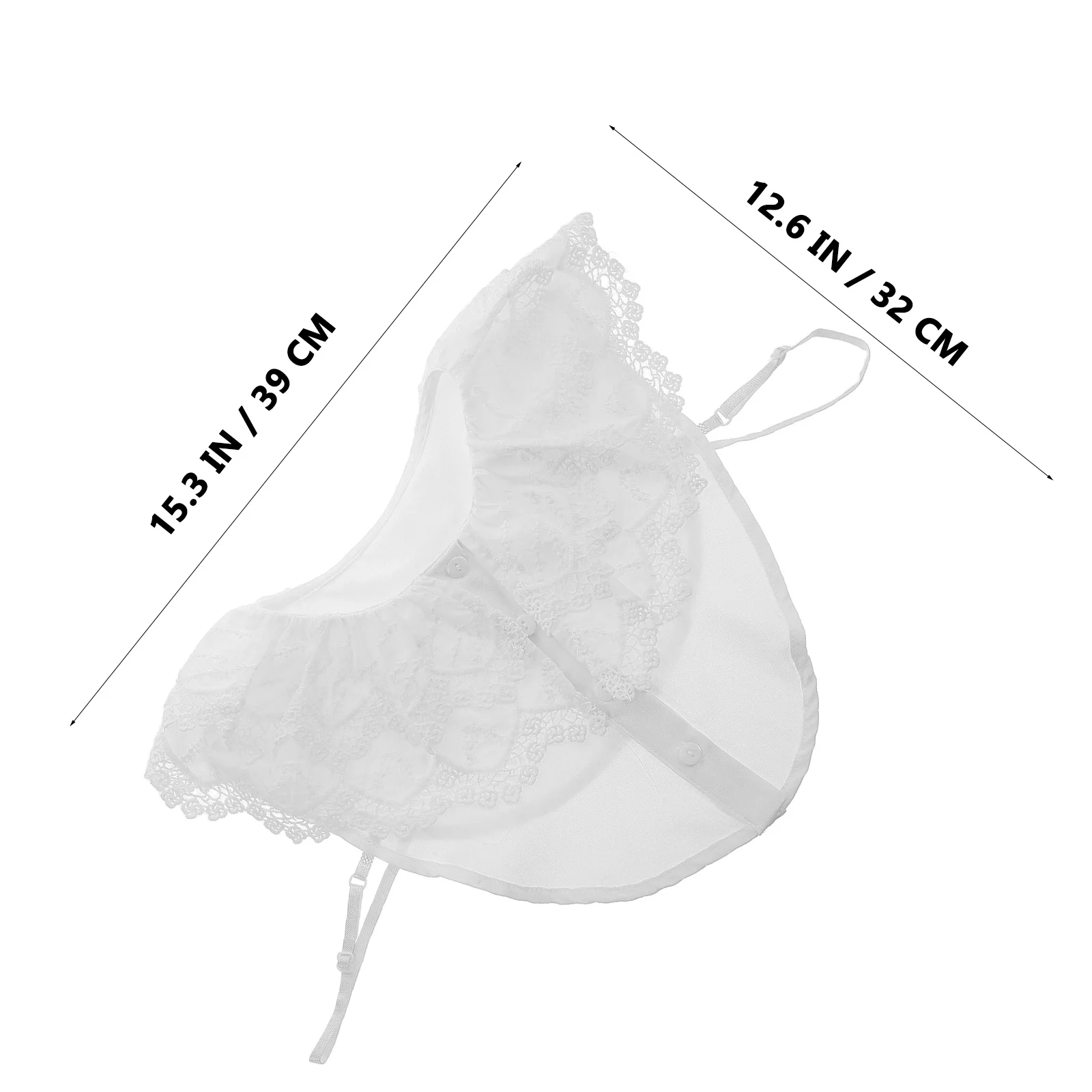 Colletto Ricamato alla Moda per Donne, Accessorio Versatile per Collo Finto, Tessuto Morbido e Confortevole per Vari Outfit