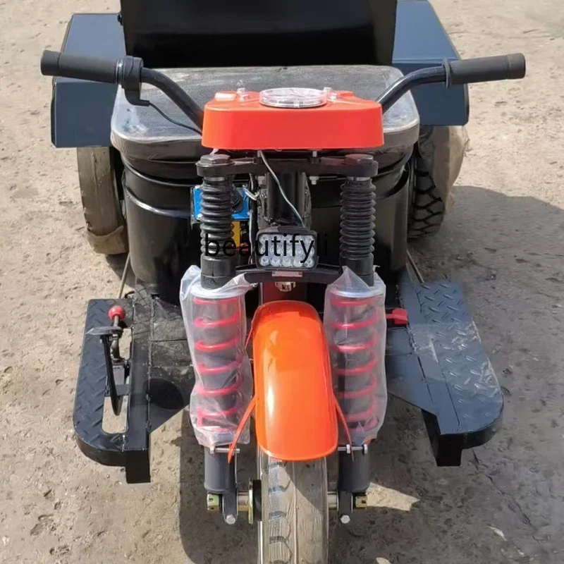 

CC Электрический трактор 60 В, водяная батарея, логистическая нагрузка, четырехколесный плоский прицеп