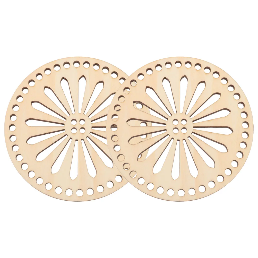 

2pcs Wooden Bag Bottom Crochet Basket Base Shaper 20cm Diameter DIY Handmade Craft Material Smooth Surface No Burrs