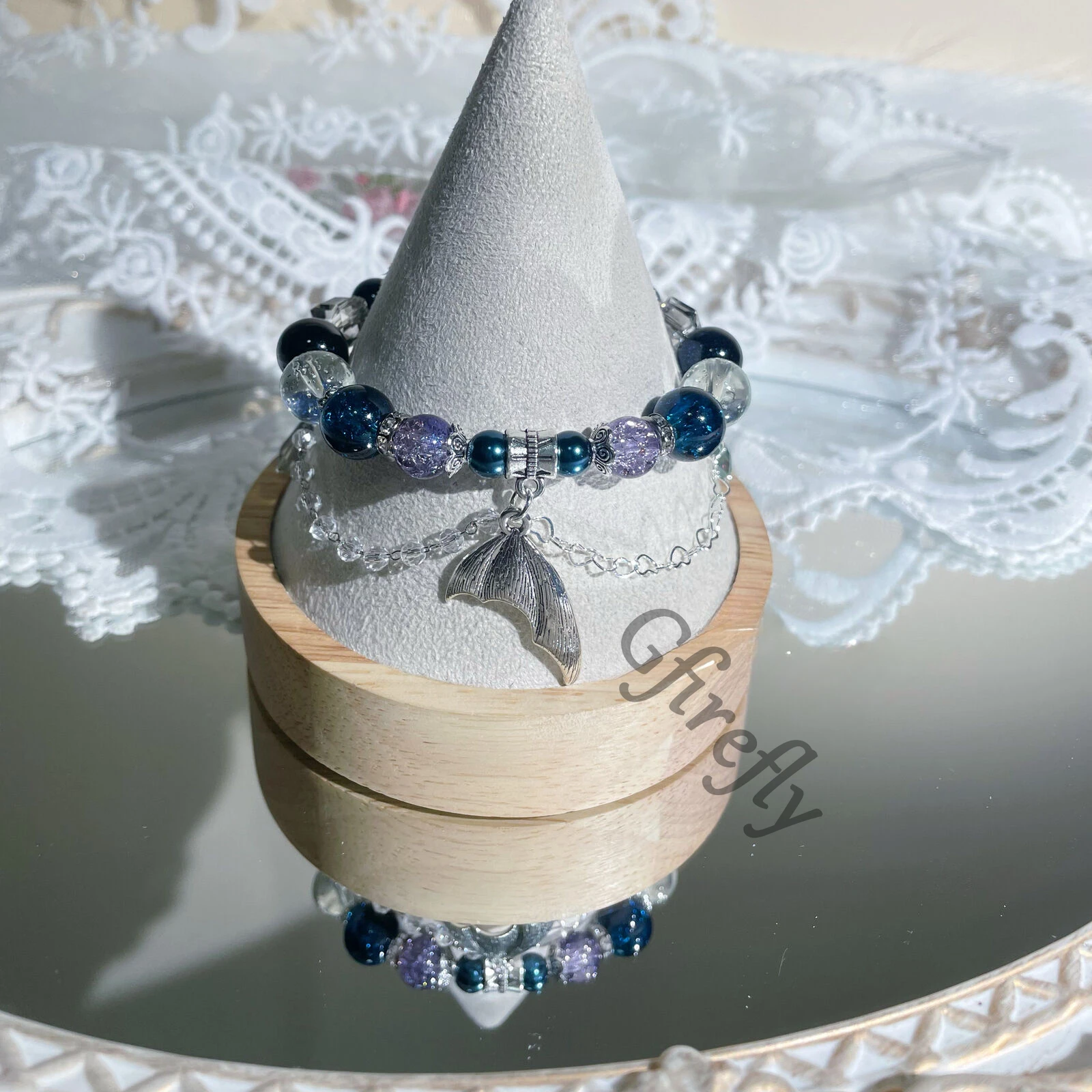 Love and Deepspace Bracelet Rafayel Hand Chain Craft Glass Bead Bangle High Appearance Level Rim Anime Gift