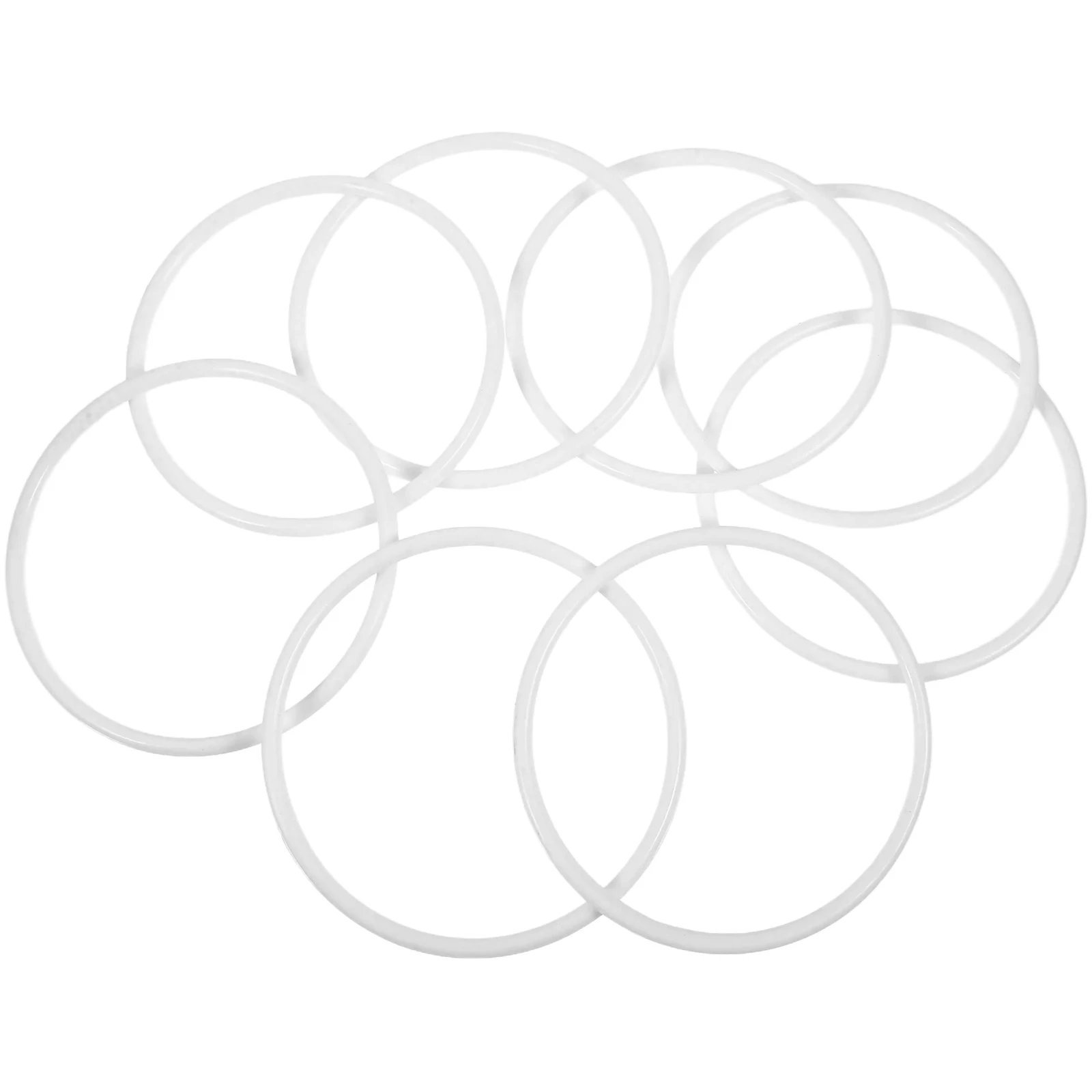 12 قطعة مجموعة حلقات صائد الأحلام 16 سنتيمتر الأطواق البلاستيكية البيضاء DIY بها بنفسك حلم الماسك الحرفية مشاريع ماندالا جدار الفن لوازم