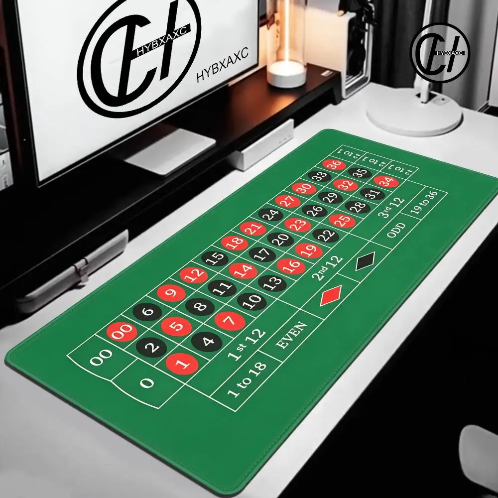 Rubber Non-Slip Portable Roulette Mouse Pad XXL Poker Tablecloth Desk Mat Big Gaming Mat HYBXAXC Durable Surface Office Keyboard