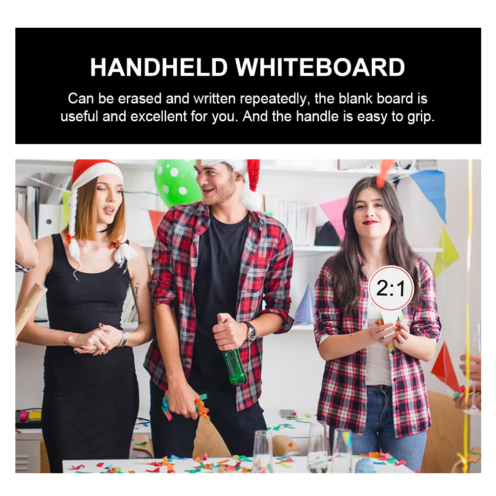 5 Pcs Erasable Retail Supplies Handheld Voting Mini Whiteboard Dry Erase Boards Student Scoreboard Auction for Students