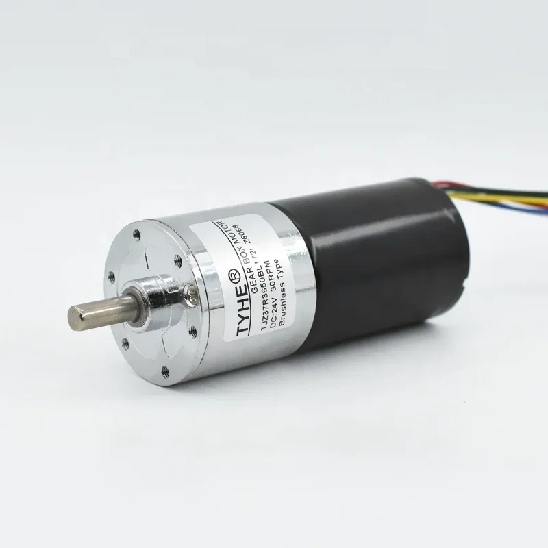 

TYHE High Precision 37mm Gearbox Low Rpm High Torque 6 12 24 Volt 6 Rpm 100 Rpm 60rpm 15w 12 W 1nm 5kgcm Brushless Dc Gear Motor