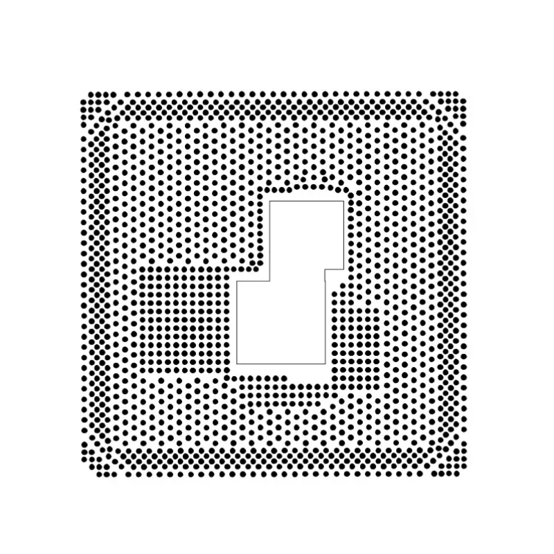 D-1557 SR2M4 D-1559 SR2M5 D-1567 SR2M3 D-1577 SR2M2 D-1581 SR2LZ D-1587 SR2M1 BGA1667 0.45MM BGA Stencil