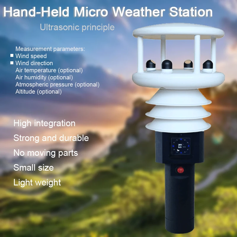 

Clearance HAWS002D Handheld Station Weather Forecast Station Bluetooth Mobile Portable Ultrasonic Weather Station