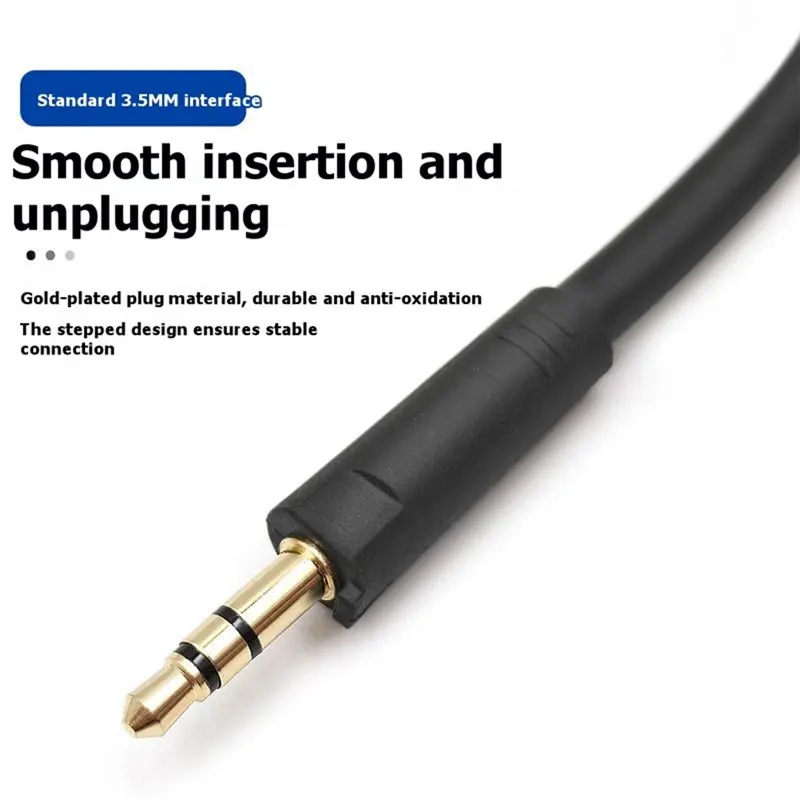 DTB7 Replacement 3.5mm Microphone for Razer V2 Wireless Gaming Headset Game Mic Noise Reduction Detachable Boom Black
