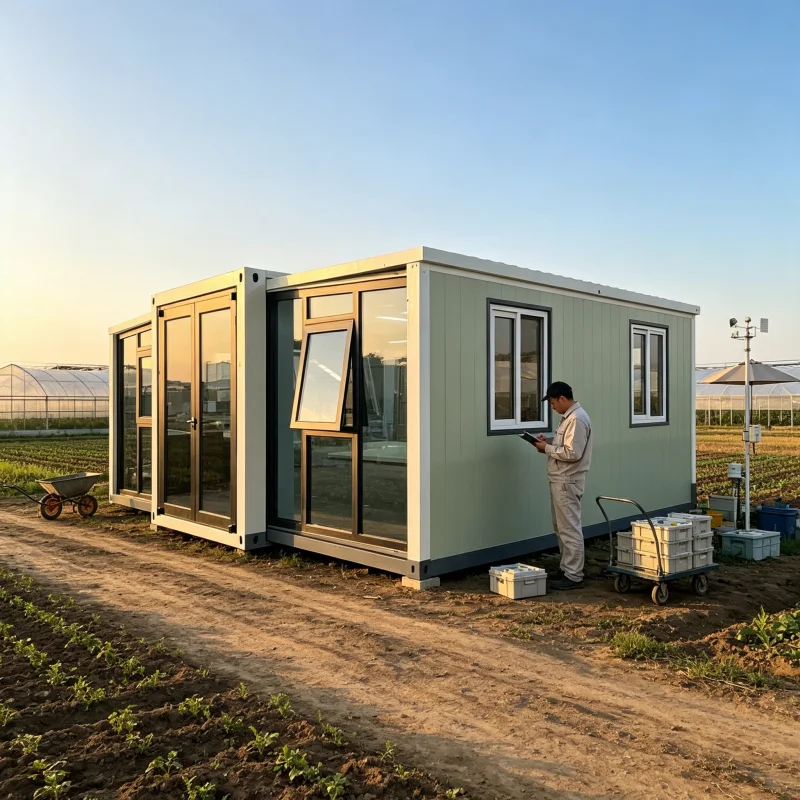2-Story Expandable Container House 3 Bedroom Heat Insulated Prefab Modular Home with Sandwich Panel Flat Roof