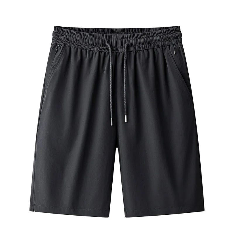 KIDWHXR Man Shorts Summer Loose Straight Elastic Waist Men Sport Shorts Thin Quick-drying Pocket Lightweight Male Casual Shorts