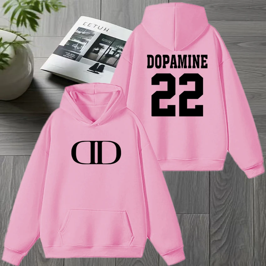 مغني الراب ليل تيكا دوبامين 2025 جولة ميرش مزدوجة الوجهين مطبوعة الشتاء هوديي الرجال النساء خمر البلوز للجنسين بلوزة من الصوف #6