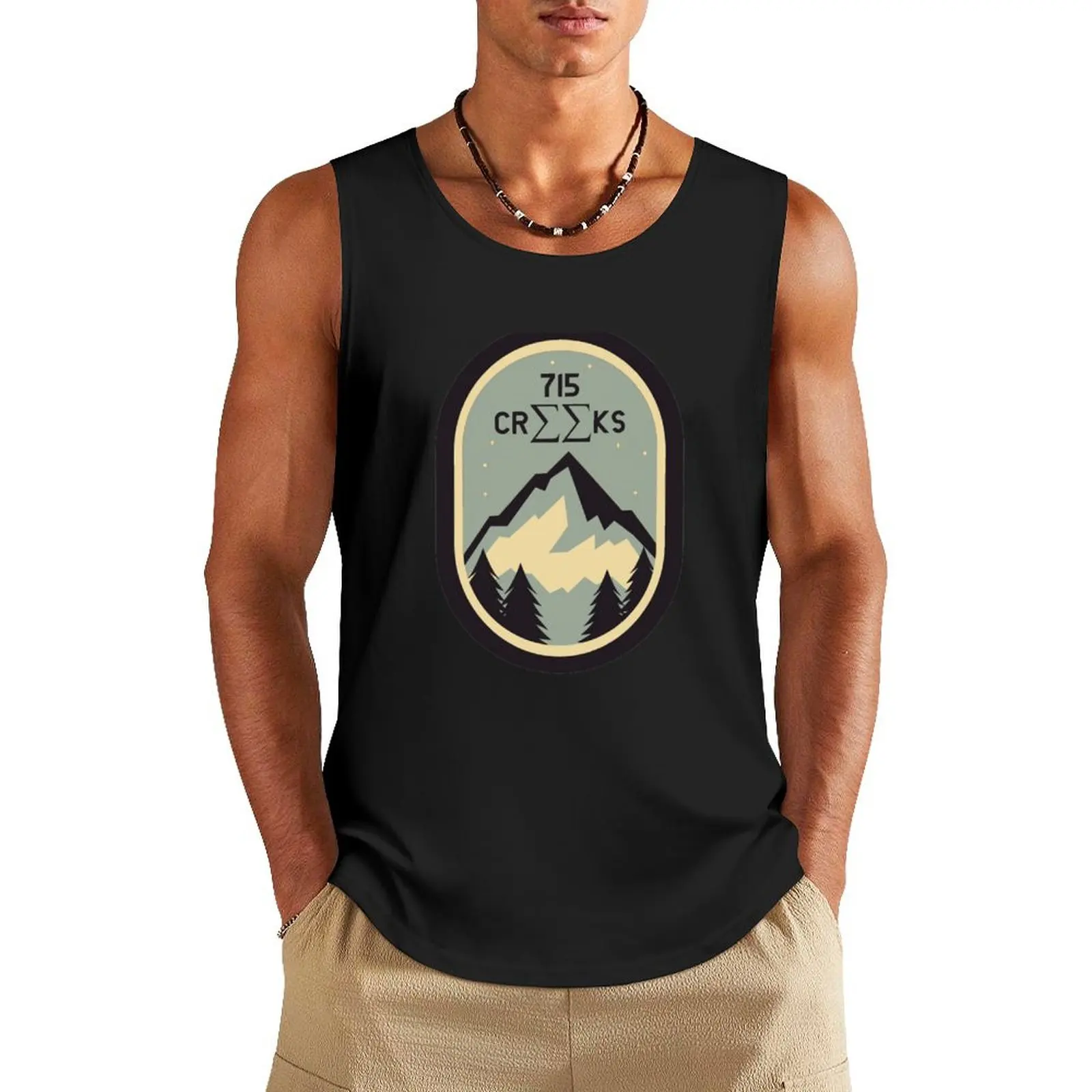 

Bon Iver Creeks Tank Top bodybuilding men gym clothing anime clothes Vest for boy