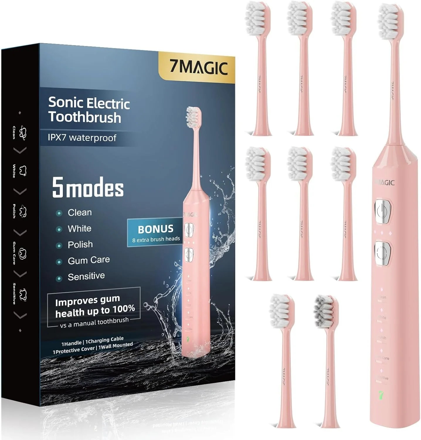 Replacement Toothbrush Heads For 7MAGIC D36/Mitimi D36/Sharp D36 Electric Toothbrush Accessories Nozzles Bristles gallery 5